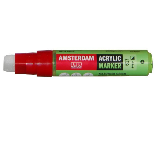 Talens amsterdam marker 617 yellowish green lagre