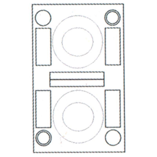 Ετικέτες αυτοκόλλητες 119mm 2/φ 100φ Α4