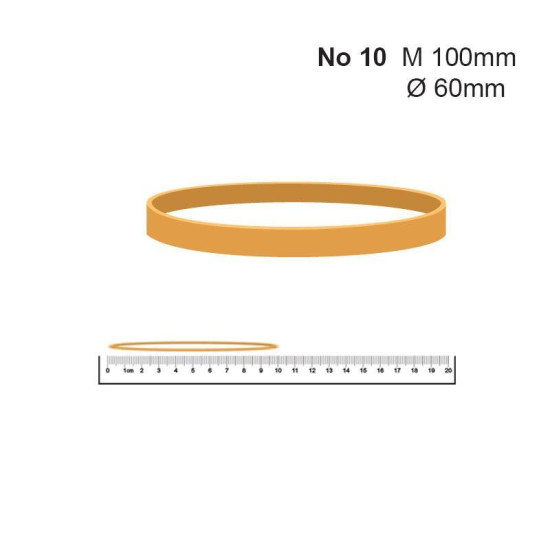 Λάστιχα Νο 10 63 Øx1.4x5χιλ. (100gr) πλατύ