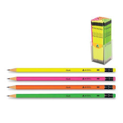 Adel μολύβι με σβήστρα "Flash" κοκτέηλ 4 χρωμάτων