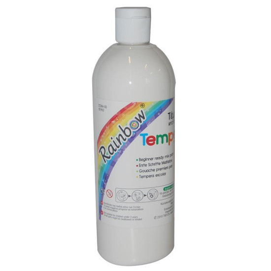 Rainbow τέμπερα λευκή 500ml