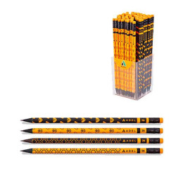 Adel μολύβι με σβήστρα "Bee" 2B κοκτέηλ 4 σχέδια