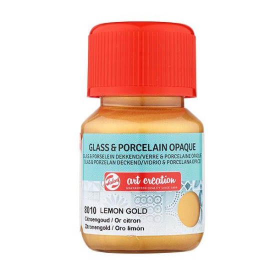 Talens χρώμα glass/porcelain opaque 8010 lemon gold 30ml