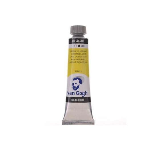 Talens van gogh χρώμα λαδιού 208 cadmium yellow light 20ml