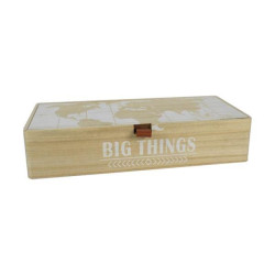 Κουτί διακοσμητικό ξύλινο "Big Things"  Υ5x23x10ε