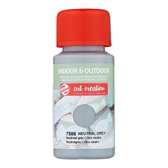 Talens χρώμα indoor/outdoor 7506 neutral grey 50ml