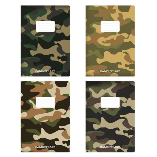 Next  τετρ. καρφίτσα "Camouflage" 21x29εκ. 40φυλ.