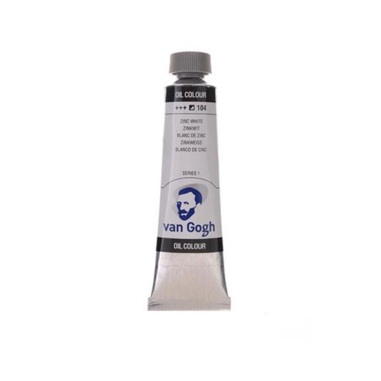 Talens van gogh χρώματα λαδιού 60ml (104-Zinc white)