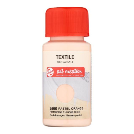 Talens χρώμα textile 2506 pastel orange 50ml