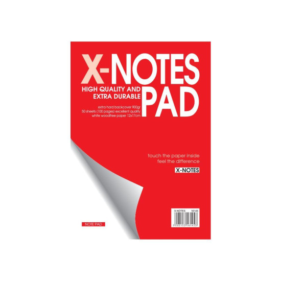 Next x-notes μπλοκ λευκό 12x17εκ. 50φυλ.