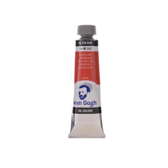 Talens van gogh χρώμα λαδιού 312 red light azo 20ml