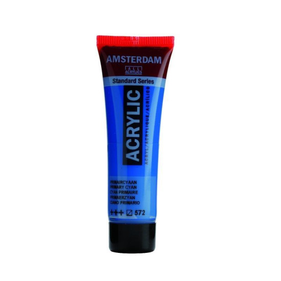 Talens amsterdam ακρυλικό χρώμα 572 primary cyan 120ml