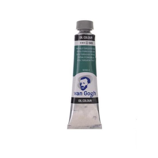 Talens van gogh χρώμα λαδιού 565 phthalo turquoise blue 20ml