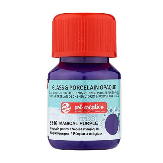 Talens χρώμα glass/porcelain opaque 5516 magical purple 30ml