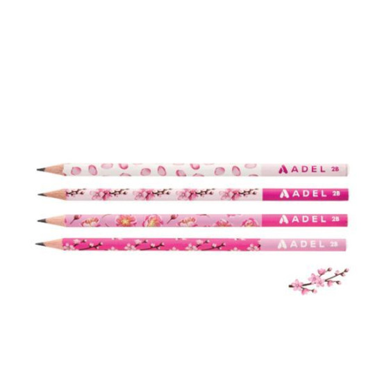 Adel μολύβι "Sakura" 2B κοκτέηλ 4 σχεδίων