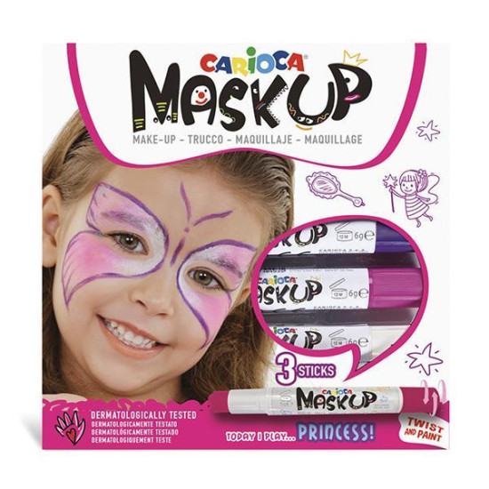 Carioca Mask Up προσώπου Princess σετ 3 χρωμάτων