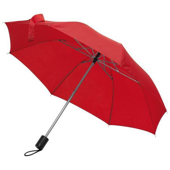 Ομπρέλα χειροκίνητη πτυσσόμενη κόκκινη Ø85εκ.