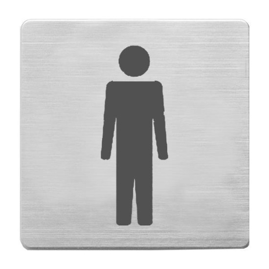 Alco πινακίδα wc ανδρών inox