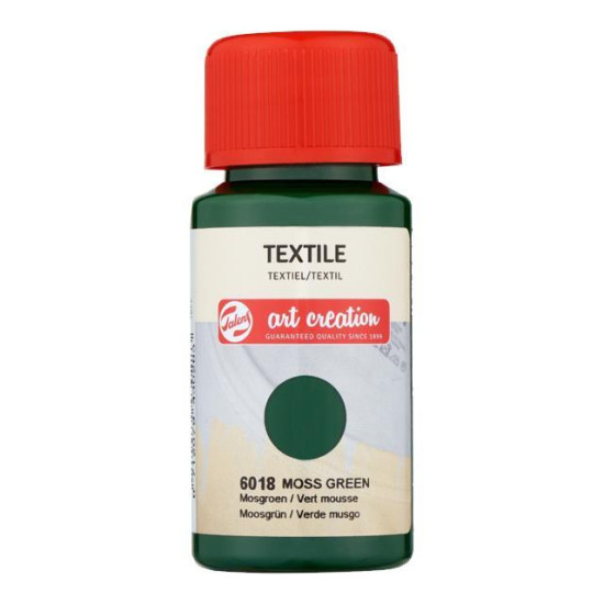 Talens χρώμα textile 6018 moss green 50ml