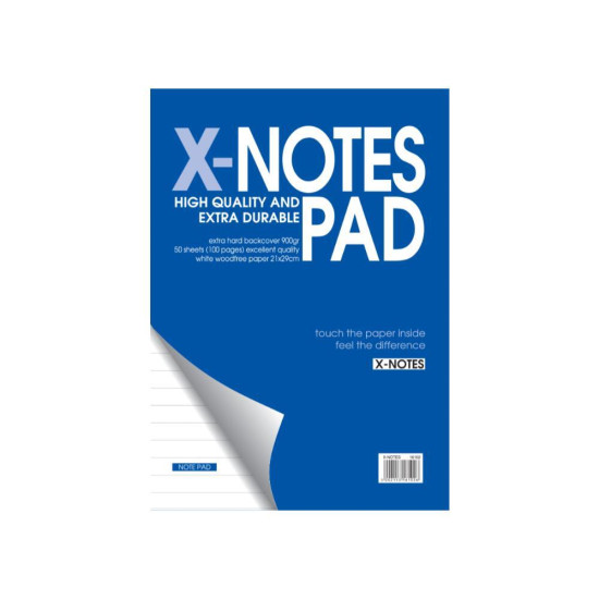 Next x-notes μπλοκ ριγέ 21x29εκ. 50φυλ.