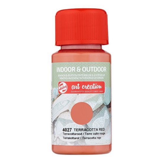 Talens χρώμα indoor/outdoor 4027 terracotta red 50ml