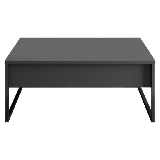 Τραπέζι σαλονιού PWF-0626 pakoworld ανθρακί-μαύρο 90x60x40εκ