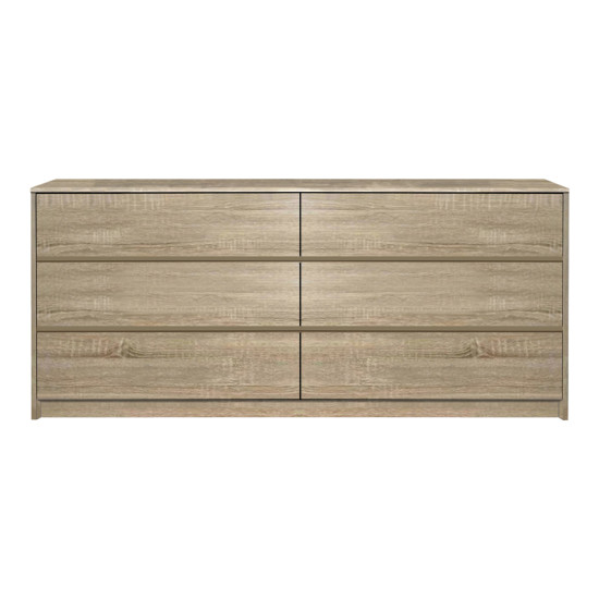 Συρταριέρα Kuanger pakoworld mdf σε φυσική απόχρωση 120x40x70εκ