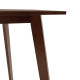 Τραπέζι Benson pakoworld MDF με καπλαμά χρώμα καρυδί 150x90x75εκ