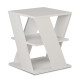 Βοηθητικό τραπέζι Cyclo pakoworld χρώμα λευκό 55x55x55εκ