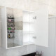 Καθρέπτης μπάνιου Poliana pakoworld λευκό 70x17x70εκ