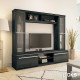 Σύνθετο σαλονιού Chico TV pakoworld χρώμα embony oak 180.5x40x158εκ