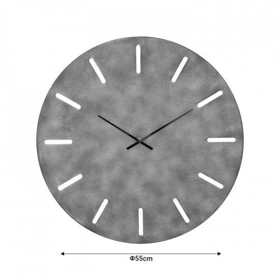 Ρολόι τοίχου Inacio pakoworld μπρονζέ μέταλλο Φ55x3.5εκ