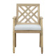 Καρέκλα Bolen pakoworld μασίφ ξύλο ακακίας-μπεζ ύφασμα 59x63.2x89.9εκ