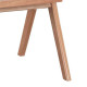 Πολυθρόνα Winslow pakoworld ξύλο rubberwood ανοικτό καρυδί-pvc rattan φυσικό-ύφασμα γκρι