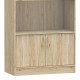 Βιβλιοθήκη Burcy pakoworld oak 80x40x177εκ