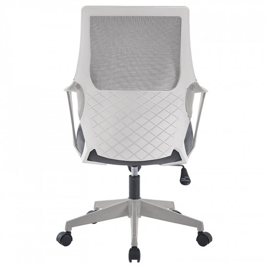 Καρέκλα γραφείου εγρασίας Fragrant pakoworld ύφασμα mesh γκρι