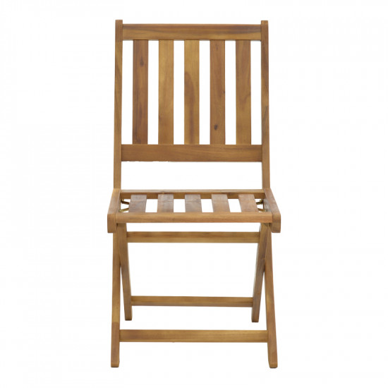 Καρέκλα Elijie pakoworld πτυσσόμενη ξύλο ακακίας φυσικό 45x62x90εκ