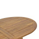 Τραπεζαρία Warmo-Sopho Ι pakoworld σετ 5τεμ φυσικό μασίφ ξύλο ακακίας 200/150x100x75εκ