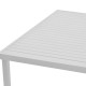 Τραπέζι Kliton  pakoworld αλουμινίου λευκό 150x80x74εκ
