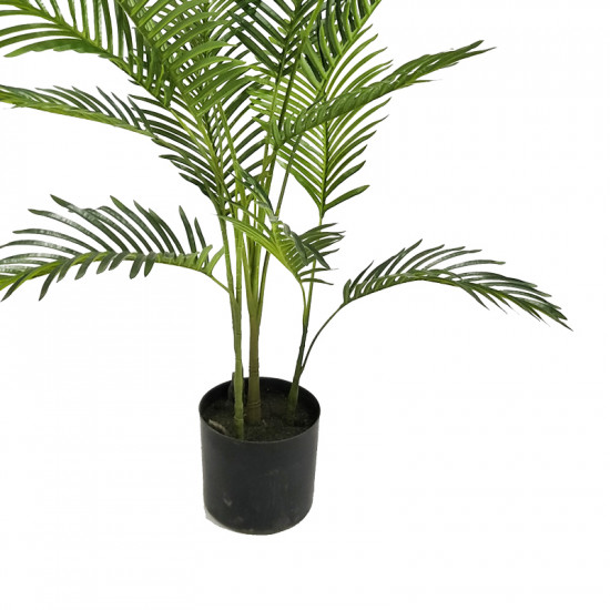 Διακοσμητικό φυτό Areca Ι σε γλάστρα Inart πράσινο pp Υ120εκ
