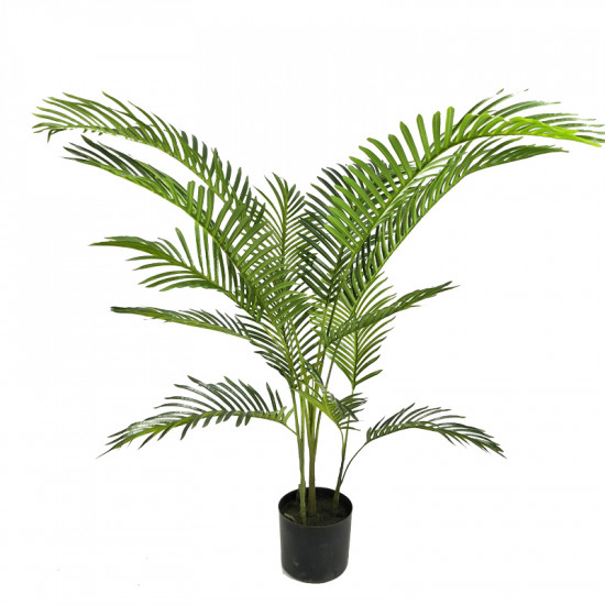 Διακοσμητικό φυτό Areca Ι σε γλάστρα Inart πράσινο pp Υ120εκ