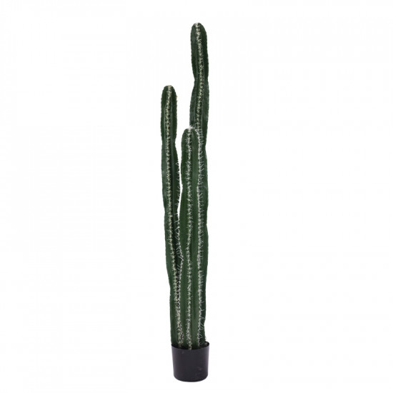 Διακοσμητικό φυτό Cactus II σε γλάστρα Inart πράσινο pp Υ155εκ