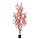 Διακοσμητικό φυτό Peach flower I σε γλάστρα Inart ροζ pp Υ170εκ