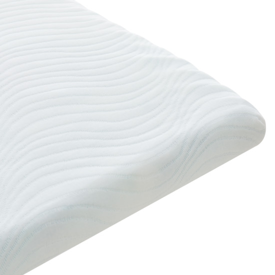 Ανώστρωμα Casmeriane pakoworld λευκό ύφασμα-memory foam 90x190x5εκ