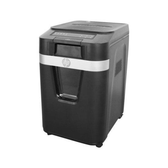 HP Pro Shredder Auto 200CC – 2820 Μαύρος καταστροφέας εγγράφων με συνδετήρες και καρτών Cross Cut P4 – 10 Manual/200 Auto x A4 – 32.2L