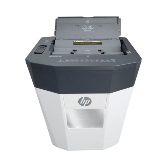 HP OneShred Auto 80CC – 2817 Λευκός/Γκρι καταστροφέας εγγράφων και καρτών Cross Cut P4 – 8 Manual/80 Auto x A4 – 15L