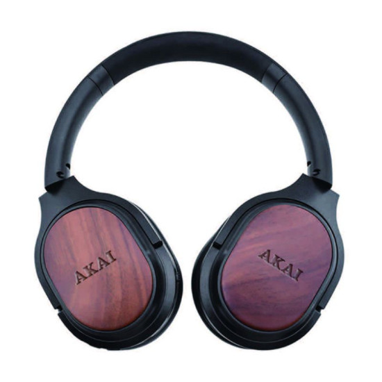 Akai BTH-W150ANC Ασύρματα over ear αναδιπλούμενα bamboo ακουστικά με Bluetooth, ΑNC, NTC, handsfree και Hifi Stereo Sound