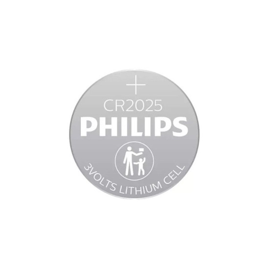 Philips CR2025P2/01GRS Μπαταρία λιθίου Blister 2τεμ. 150mAh 3V