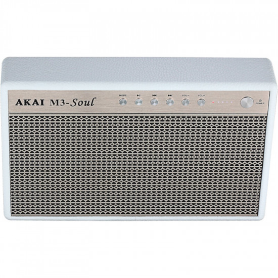 Akai M3-Soul White Φορητό ηχείο Bluetooth με USB, Aux-In και USB για φόρτιση – 20W
