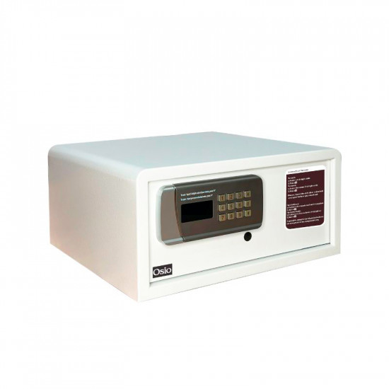Osio OSB-2043WH Χρηματοκιβώτιο με ηλεκτρονική κλειδαριά Λευκό 43 x 38 x 20 cm
